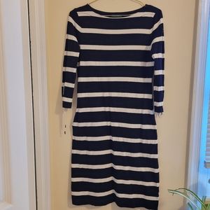Ralph Lauren Navy Striped Dress